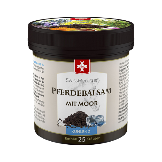 Baume cheval rafraîchissant avec tourbe